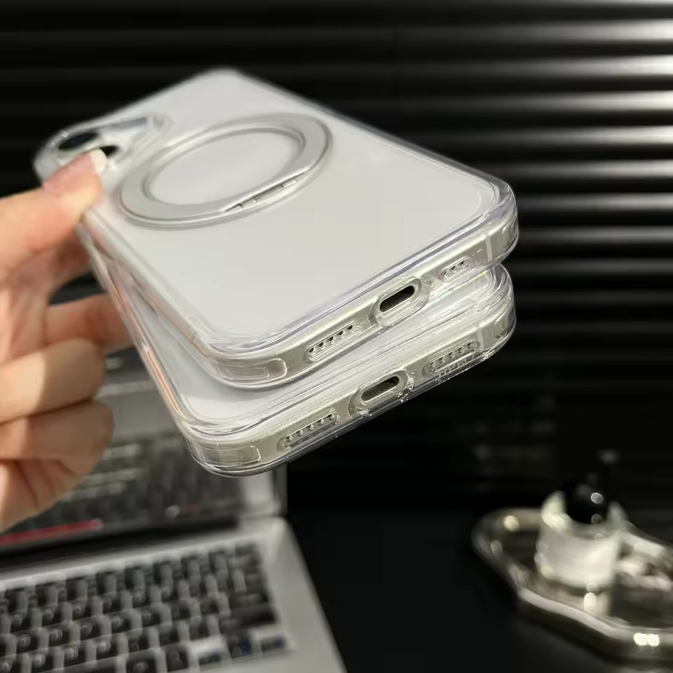 Coque iPhone Acrylique Magnétique 2.5 mm Transparente Minimaliste – Image 3