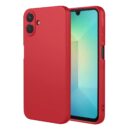 Coque en Silicone Souple Mat avec Doublure Microfibre pour Samsung Galaxy A07 / A17 / A06 / A16 / A05s - Rouge