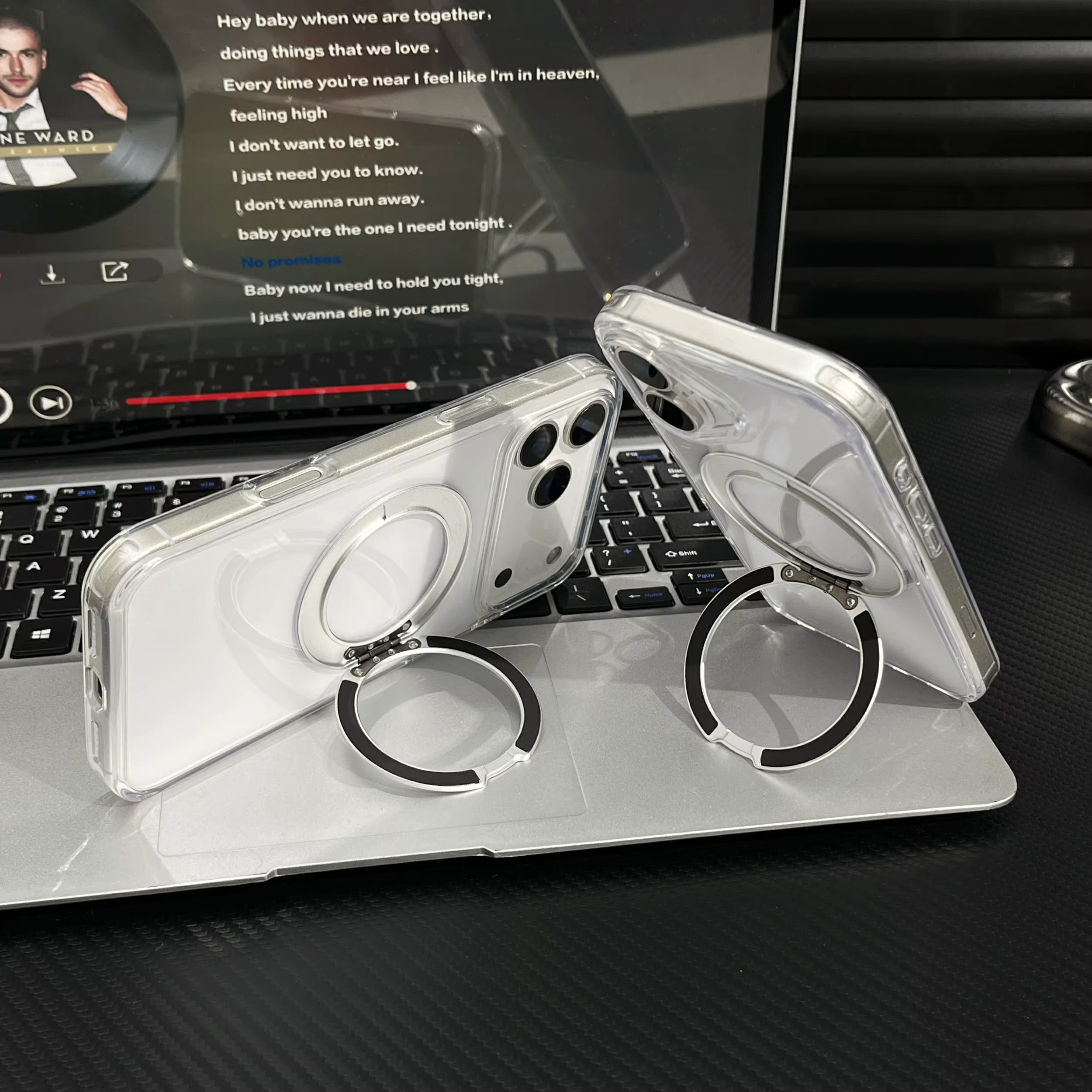 Coque iPhone Acrylique Magnétique 2.5 mm Transparente Minimaliste – Image 5