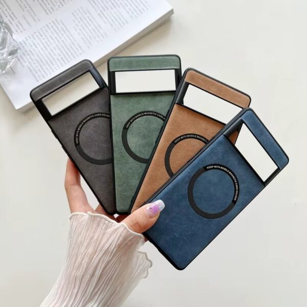 Coque Pixel 6 - 9 PropCuir Luxe , Antichoc, Charge Magnétique