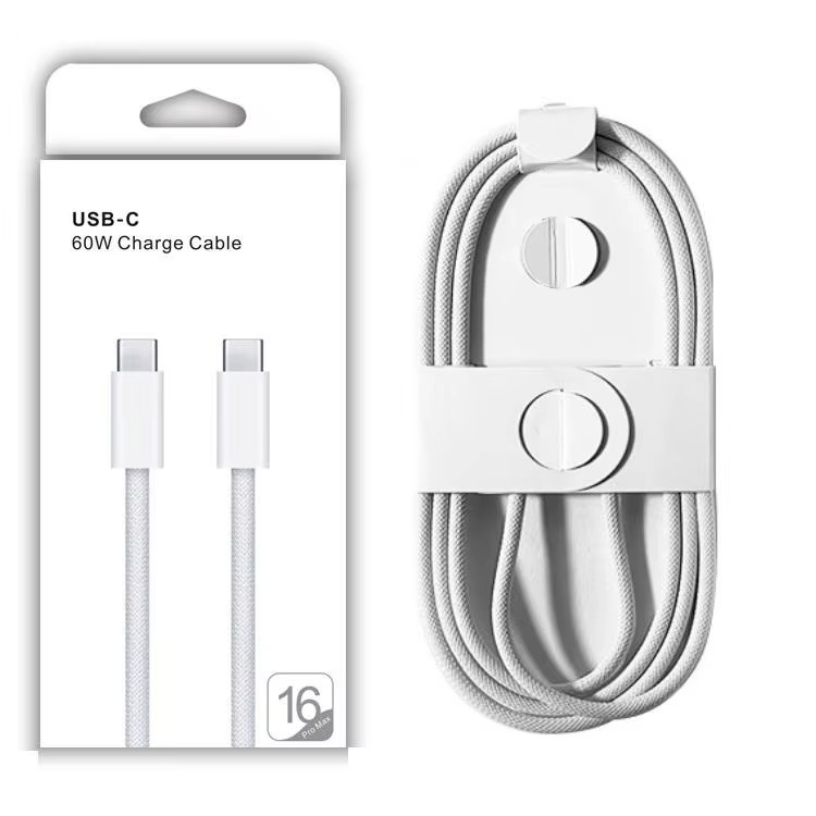 Câble USB-C Tressé 60W – Charge Rapide & Transfert de Données