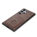 Coque en cuir PU pour Samsung Galaxy S25 Ultra A16 A55 A35 - Café