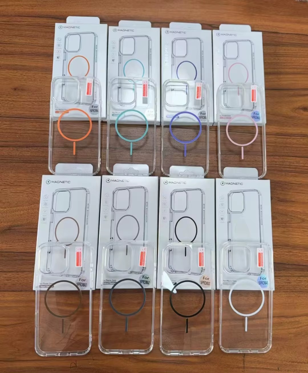 Coque magnétique à anneau fin pour iPhone 11–16 Pro Max — Transparence premium & protection renforcée – Image 2