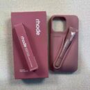 Coque Rhode iPhone silicone avec gloss à lèvres - Toast