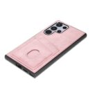 Coque en cuir PU pour Samsung Galaxy S25 Ultra A16 A55 A35 - Rose