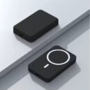 Banque d'alimentation magnétique sans fil, mini, charge rapide - Noir