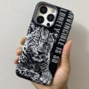 Coque iPhone  – Motif Animal, Cadre Métal - 2