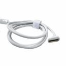 Câble de Charge Rapide USB-C vers USB-C Tressé 2-en-1 , 27W - Blanc