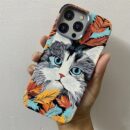 Coque iPhone  – Motif Animal, Cadre Métal - 1