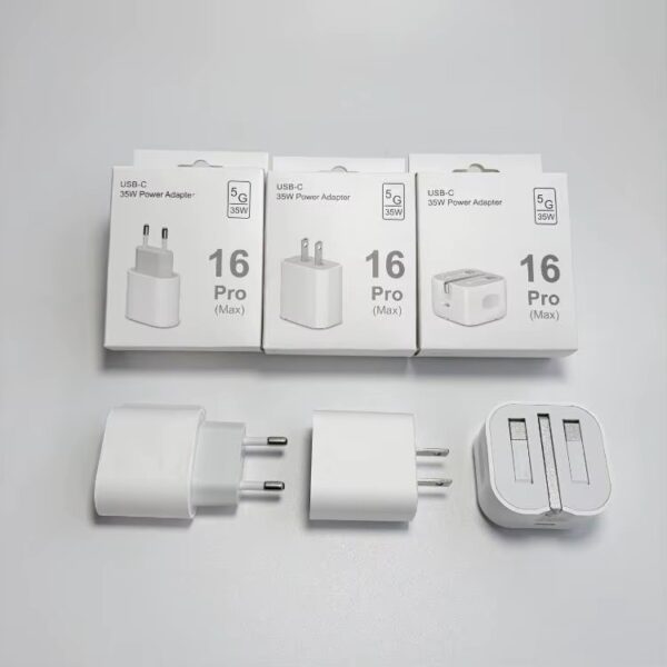 Adaptateur Chargeur GaN 35W – Charge Rapide PD, Port USB-C