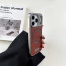 Coque iPhone – Luxe Grain de Bois Magnétique - Chocolat