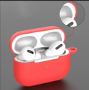 Étui silicone pour écouteurs sans fil, anti-chute et anti-rayures - Rouge