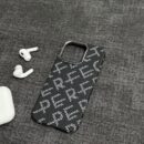 Coque Iphone Fibre de Carbone Magnétique avec Anneau Caméra Métal - Noir