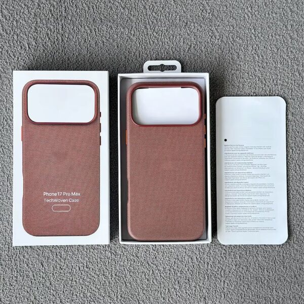 Coque iPhone Tissu – Charge Magnétique