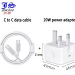 Chargeur rapide 20W USB-C multi-ports pour Android et voyage, universel - Blanc